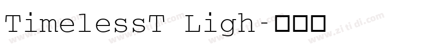 TimelessT Ligh字体转换